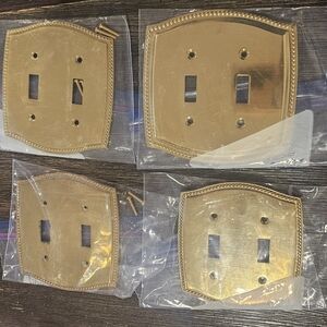 Brass Gold Decorative Light Switch And Outlet Covers